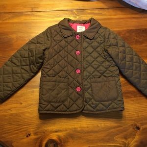 Old Navy 4T Brown quilted winter coat